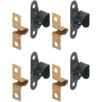 Cyclingcolors – Lot de 4 loqueteaux à ressort aspect bronze et doré – Pour meubles, portes et placards – Dimensions 15x10x30mm – Finition laiton