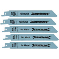 5 lames de scie sabre bimetal pour une coupe fine du metal
