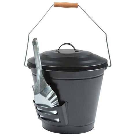 Seau à cendres avec pelle 35cm (1/10)