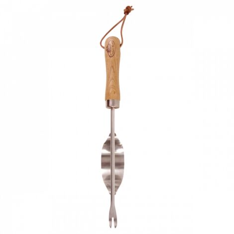 Arrache-racines inoxydable - L 37,3 cm - Acier inoxydable, bois de frêne, cuir - Livraison gratuite (1/5)