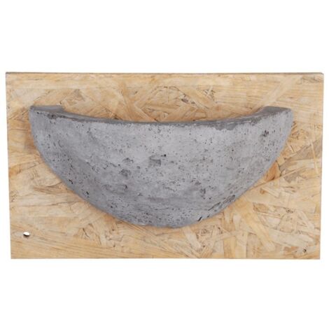 Nichoir à hirondelle en béton – Planche de fixation OSB 24,2 x 14,7cm – Profondeur 9,5cm – Installation en grange ou garage – Best For Birds (1/3)