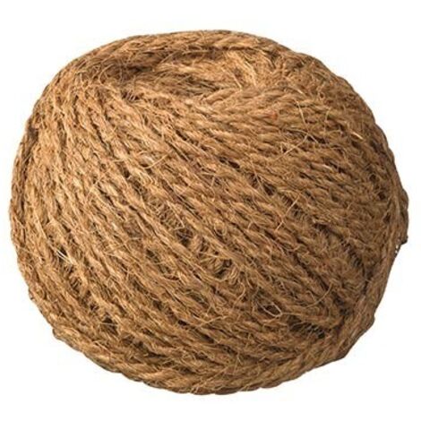 Corde en coco naturelle 50m x 3.5mm – Pour tuteurage plantes – Accessoires jardin – Décorations extérieures originales