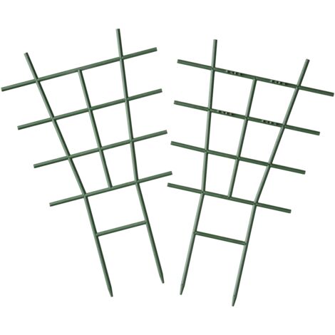 Nature – Lot de 2 tuteurs emboîtables en échelle vert 28 x 17 cm – Pour plantes grimpantes – Support esthétique et efficace (1/4)