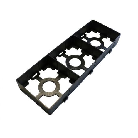 Jouplast – Plaque pour 3 pavés 15x15x6 cm – Conçue pour charges modérées – Idéale pour chemins piétonniers et zones de stationnement stabilisées