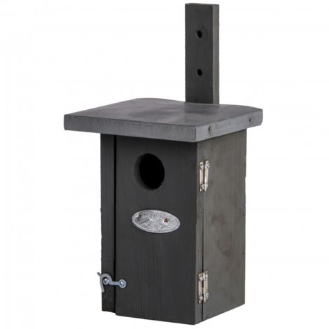 Nichoir en bois pour roitelet - toit en zinc - Gris (1/5)
