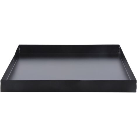 Esschert Design – Plateau cendre carré pour brasero – Métal noir – 32 x 32 cm – Hauteur 3 cm – Protection cendres et braises