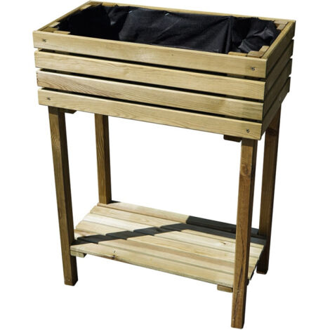 Mini carré potager surélevé en bois Küb 30L (1/4)