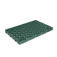 Jouplast – Dalles à gazon 60x38cm 0,22m² – Structure alvéolaire pour espaces carrossables – Résistantes aux passages fréquents – Antidérapantes