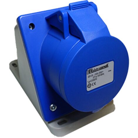 Prise base inclinée IP44 220V 2P+T 16A (PCE) EC690501 EC690501
