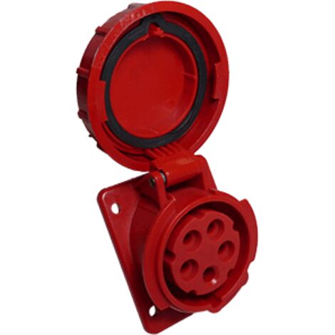 Prise encastrable 309 IP67 380/415V 3P+N+T 16A (PCE) EC69055 EC69055
