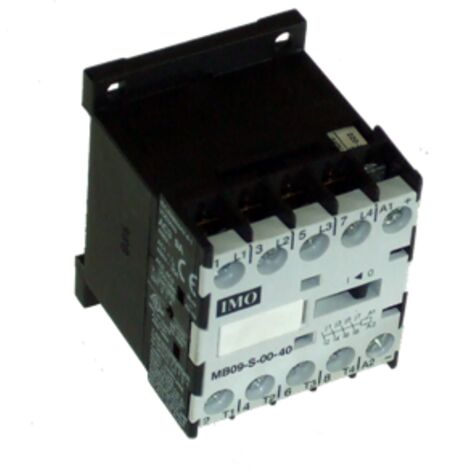 Mini contacteur 3P 4KW 9A - bobine 24VAC - 1NO - rail DIN - MB09 IMO