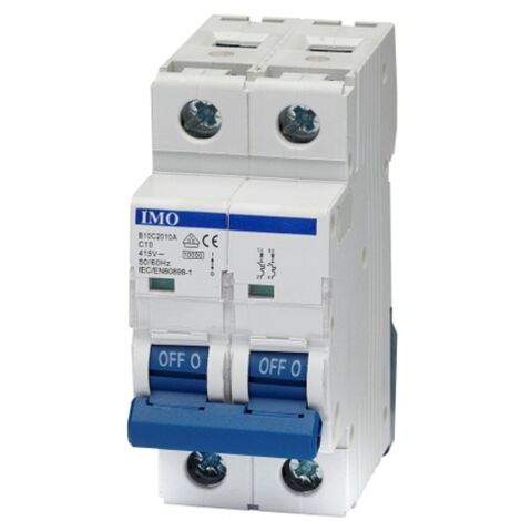 Disjoncteur 10 KA 2P, courbe C, 4 A B10C2004A (1/2)
