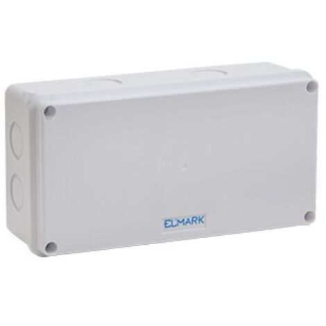 Boîte de dérivation étanche IP65 200x100x70 mm – ABS robuste pour environnements humides – Protection optimale contre poussière et eau – Elmark