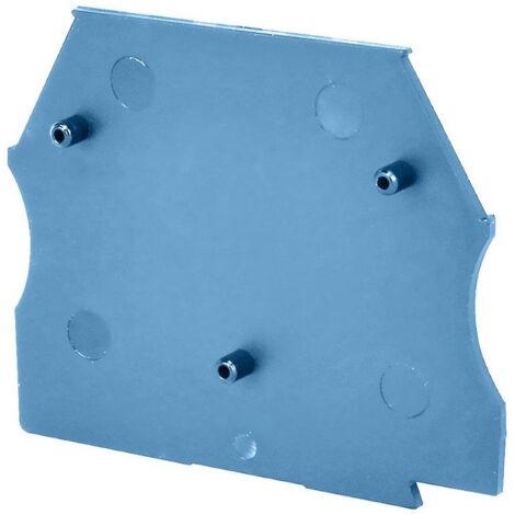 Plaque d'extrémité bleue pour borne à vis 2,5 à 10mm² - IMO