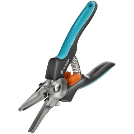 GARDENA Tijeras de poda para hierbas aromáticas Gripcut, cuchilla de 45 mm, corta y retiene la hierba (12213-20)