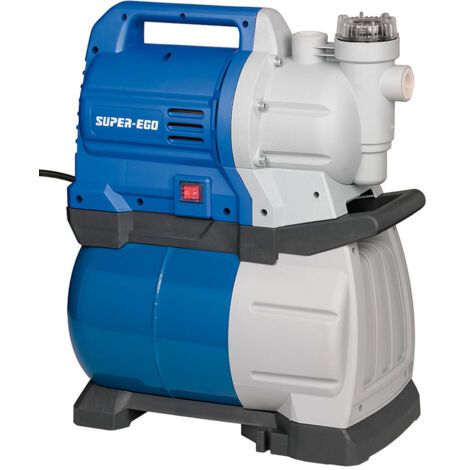 Super-Ego Tools – Grupo de presión tps-360 900w – Caudal 3600 l/h – Altura máxima 40 m – Filtro extraíble y lavable (1/4)