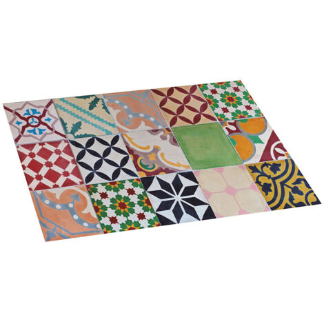 ALFOMBRA VINILICA MOSAICO COLOR 45x75cm