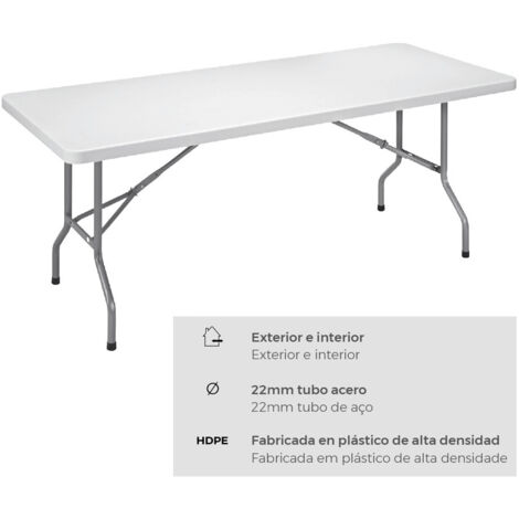 Mesa Plegable EDM 75130 Blanco (1/3)