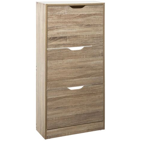 ZAPATERO DE MADERA 115x60x24cm COLOR NATURAL