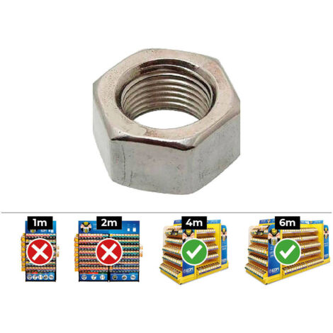 CAJA 250 TUERCAS HEX. DIN 934 10 ZINC 910934 APOLO
