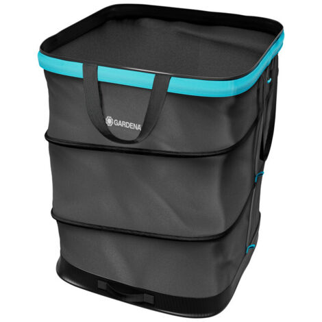 GARDENA Bolsa de basura de jardín PopUp Cuadrada 130L, resistente gracias al fondo reforzado, saco de basura ideal para recoger hojas o suciedad del jardín, 70 % reciclado (11715-20) (1/5)