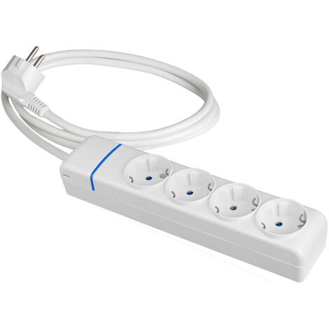 Prolongador con 4 tomas 2p+t, 16a 250v 1.5 m de cable h05vv-f 3g1,5mm². 8014p solera (1/2)