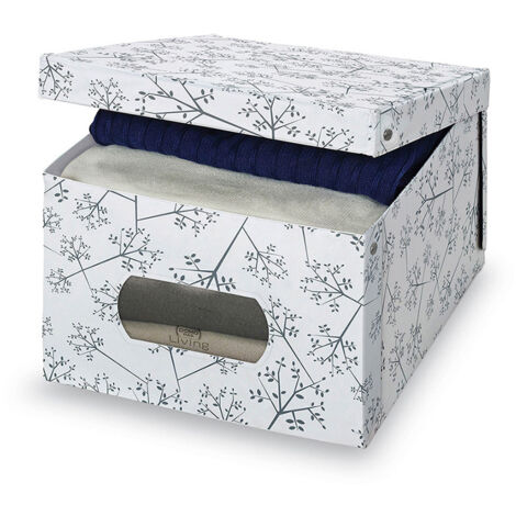 CAJA GUARDA ROPA VINILO L BON TON 39x50x24cm