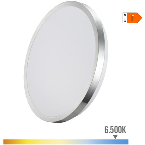 Aplique super led de superficie marco cromado 18 w 6500 k 1820 lm ø33 x 5 cm (1/3)
