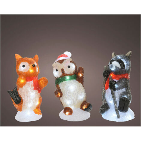 Decoración luminosa Lumineo Acrílico Navidad Animales (1/4)