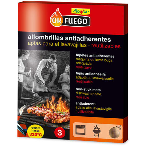 Alfombrilla antiadherente para bbq, 3 unidades (1/2)