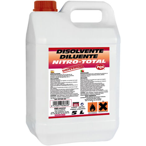 Disolvente nitro total garrafa 5l pqs