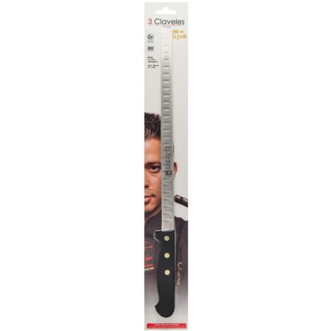 Cuchillo jamonero alveolado pom 29 cm. - 11,5 d 3 claveles