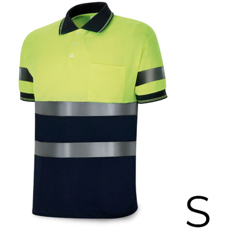 Polo alta visibilidad bicolor manga corta. tejido poliester 160g. transpirable talla s 1288pavxmcyfa/s marca