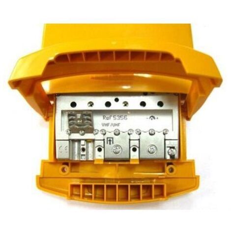 Amplificador mástil 1 entrada 1 salida Televes – Figura de ruido 5,5dB – Alta ganancia 41dB – Conexiones EasyF – Diseño ultrarreducido – Masso Garden (1/2)
