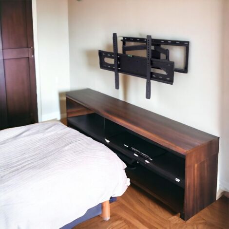Soporte tv de 30-80 pulgadas 80kg edm con dos brazos y oscilante. con nivel incluido (1/3)