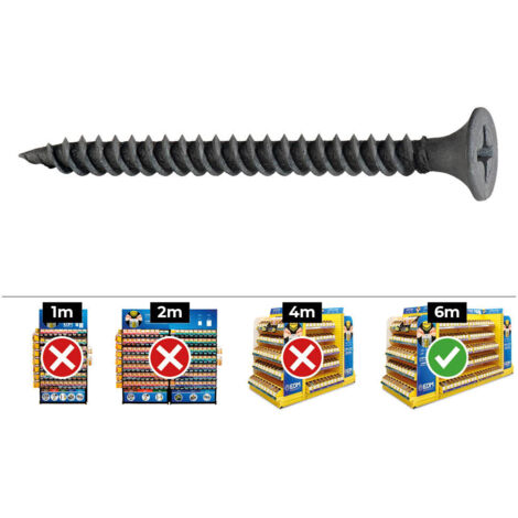 CAJA 200 unid. TORNILLO PLADUR PLACA-METAL SSF Ø4,2x75mm FOSFATADO CELO