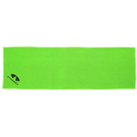 Toalla reutilizable refrescante envolvente microfibra, verde, 83 x 28 cm (1/2)