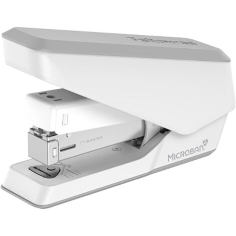 Fellowes Grapadora LX840 EasyPress™, de media carga, con Protección Microban, capacidad para 25 hojas, compatible con grapas de 24/6mm y 26/6mm, color blanco (1/5)