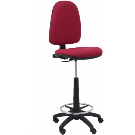 Taburete Ayna bali Piqueras y Crespo T04CP Rojo Granate PVC