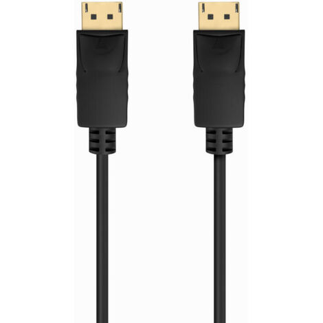 Cable DisplayPort 1.2 CCS 4K Aisens A124-0739/ DisplayPort Macho - DisplayPort Macho/ Hasta 5W/ 2300Mbps/ 1.5m/ Negro (1/4)