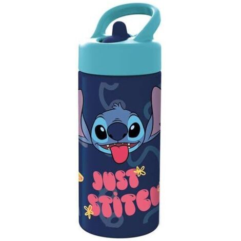 Botella Stitch Sweet Azul Lila PVC 410 ml Infantil (1/2)