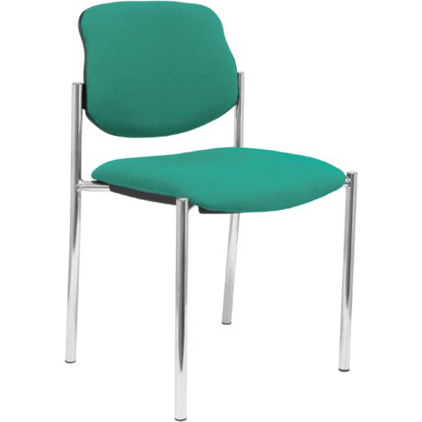 Silla fija Styl bali verde esmeralda chasis cromo (1/2)