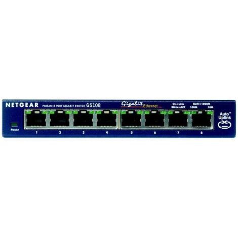 Switch de Sobremesa Netgear GS108GE 8P Gigabit