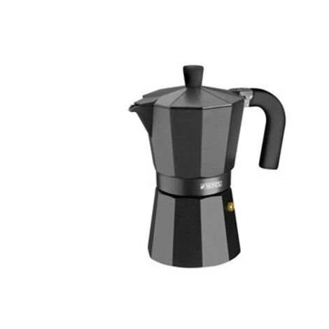 Cafetera Italiana Monix Noir M640006/ 6 Tazas/ Negra