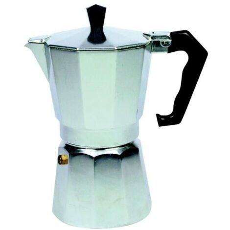 Cafetera aluminio plata vitrocerámica para 9 tazas Monix