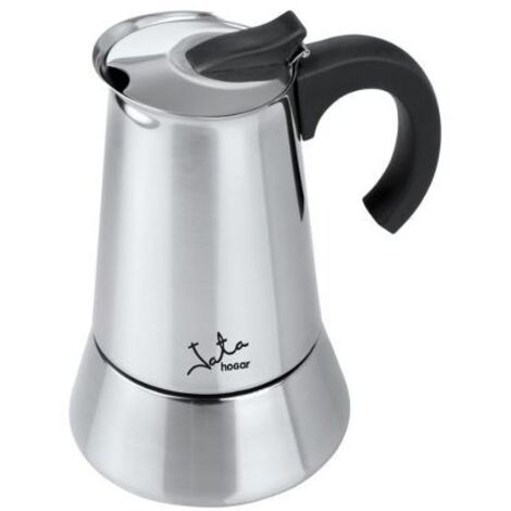 CAFETERA JATA CAX110 ACERO INOX. 10 TAZAS, ACABADO PULIDO ESPEJO, APTA TODO TIPO DE FUEGOS (1/5)