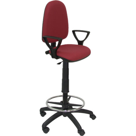 Taburete Ayna bali Piqueras y Crespo T04CP Rojo Granate PVC (1/2)