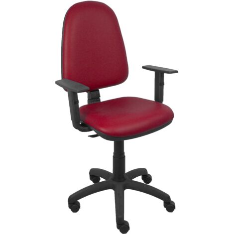 Silla Aýna similpiel granate brazos regulables (1/2)