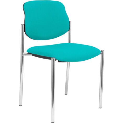 Silla fija Styl bali turquesa chasis cromo (1/2)