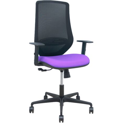 Silla Mardos sincro malla negra bali lila brazo regulable (1/2)